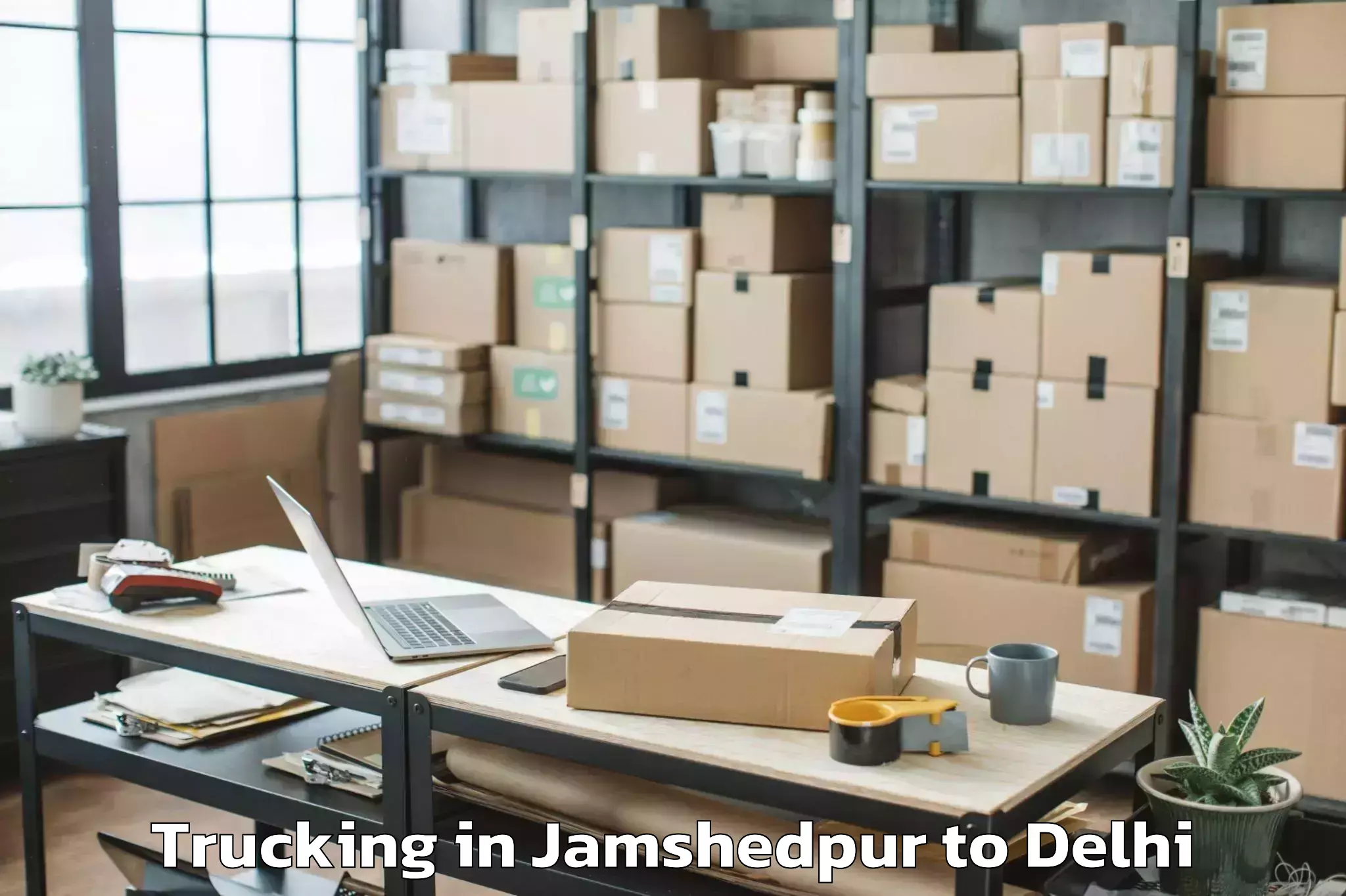 Reliable Jamshedpur to D Mall Rohini Trucking